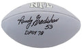 Randy Gradishar Signed Wilson MVP Silver Full Size Football w/DPOY'78 - GRAFTB313 - Randy Gradishar Signed Wilson MVP Silver Full Size Football w/DPOY'78 product image