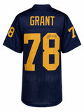 Kenneth Grant Signed Navy Custom College Football Jersey - GRAJRY310 - Kenneth Grant Signed Navy Custom College Football Jersey product image