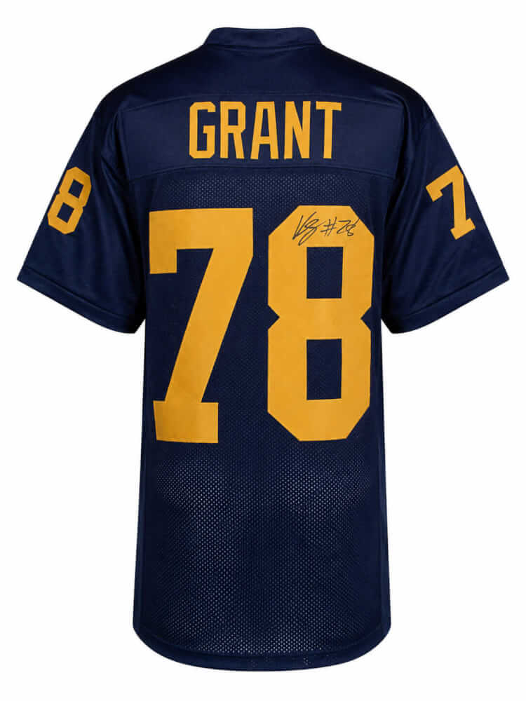 Kenneth Grant Signed Navy Custom College Football Jersey - GRAJRY310 - Kenneth Grant Signed Navy Custom College Football Jersey product image