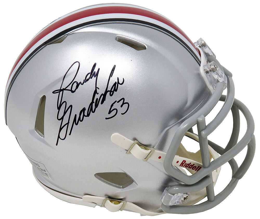 Randy Gradishar Signed Ohio State Buckeyes Riddell Speed Mini Helmet - GRAMIN313 - Randy Gradishar Signed Ohio State Buckeyes Riddell Speed Mini Helmet product image