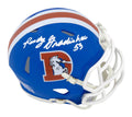 Randy Gradishar Signed Denver Broncos Throwback 'D Logo' Riddell Speed Mini Helmet - GRAMIN319 - Randy Gradishar Signed Denver Broncos Throwback 'D Logo' Riddell Speed Mini Helmet product image