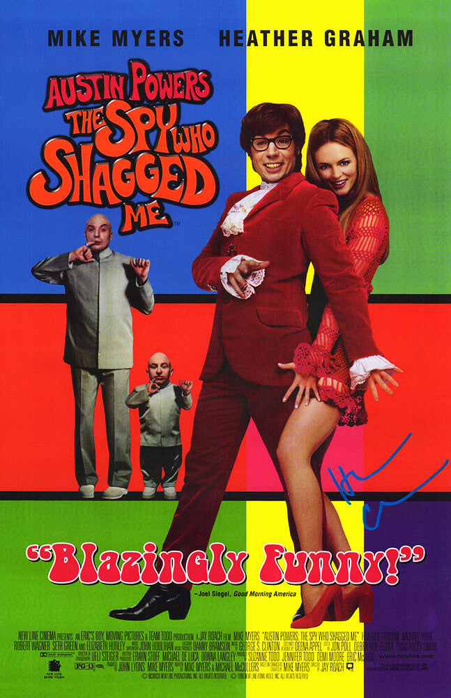 Heather Graham Signed Austin Powers The Spy Who Shagged Me 11x17 Movie Poster - GRAPST510 - Heather Graham Signed Austin Powers The Spy Who Shagged Me 11x17 Movie Poster product image