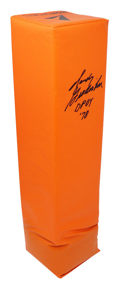 Randy Gradishar Signed Orange Endzone Football Pylon w/DPOY'78 - GRAPYL301 - Randy Gradishar Signed Orange Endzone Football Pylon w/DPOY'78 product image