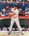 Mike Greenwell Signed Boston Red Sox White Jersey Swing 8x10 Photo - GRE08P101 - Mike Greenwell Signed Boston Red Sox White Jersey Swing 8x10 Photo product image