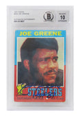 Joe Greene Signed Pittsburgh Steelers 1971 Topps Rookie Card #245 w/HOF'87 (Beckett / Auto Grade 10) - GRECAR303 - Joe Greene Signed Pittsburgh Steelers 1971 Topps Rookie Card #245 w/HOF'87 (Beckett / Auto Grade 10) product image