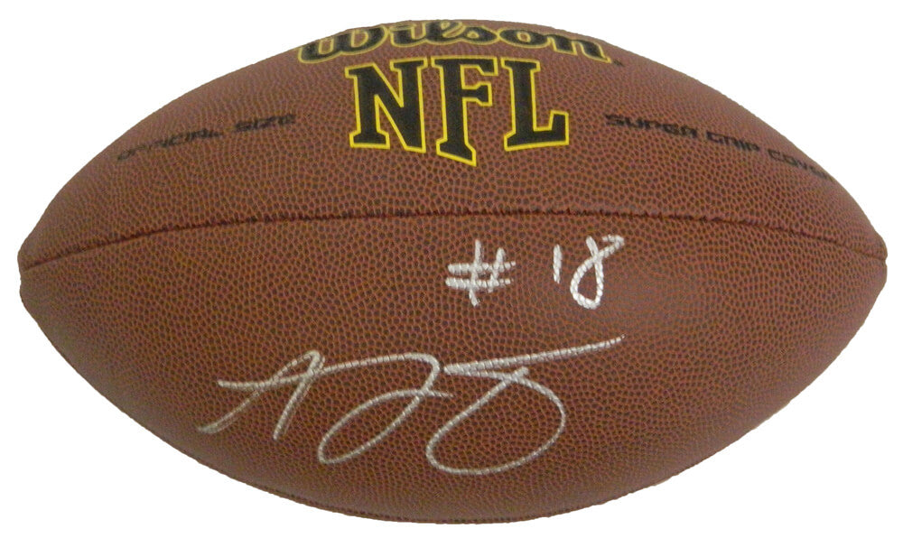 A.J. (AJ) Green Signed Wilson NFL Full Size Super Grip Football - GREFTB303 - A.J. (AJ) Green Signed Wilson NFL Full Size Super Grip Football product image