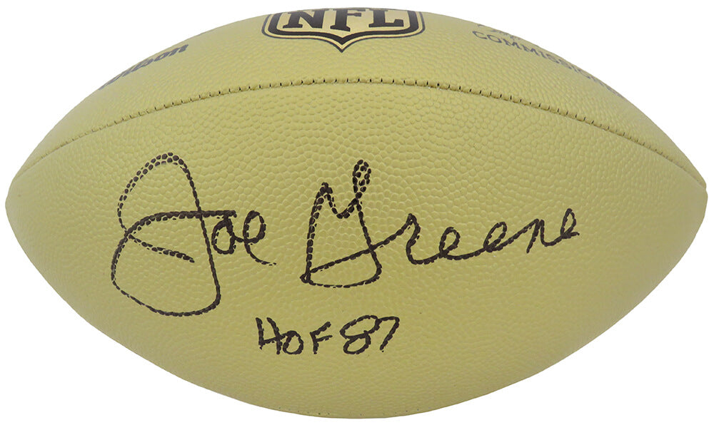Joe Greene Signed Wilson Duke Gold Metallic NFL Full Size Replica Football w/HOF'87 - GREFTB311 - Joe Greene Signed Wilson Duke Gold Metallic NFL Full Size Replica Football w/HOF'87 product image