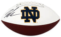 Jaden Greathouse Signed Notre Dame Fighting Irish Logo Brand White Panel Football - GREFTB320 - Jaden Greathouse Signed Notre Dame Fighting Irish Logo Brand White Panel Football product image