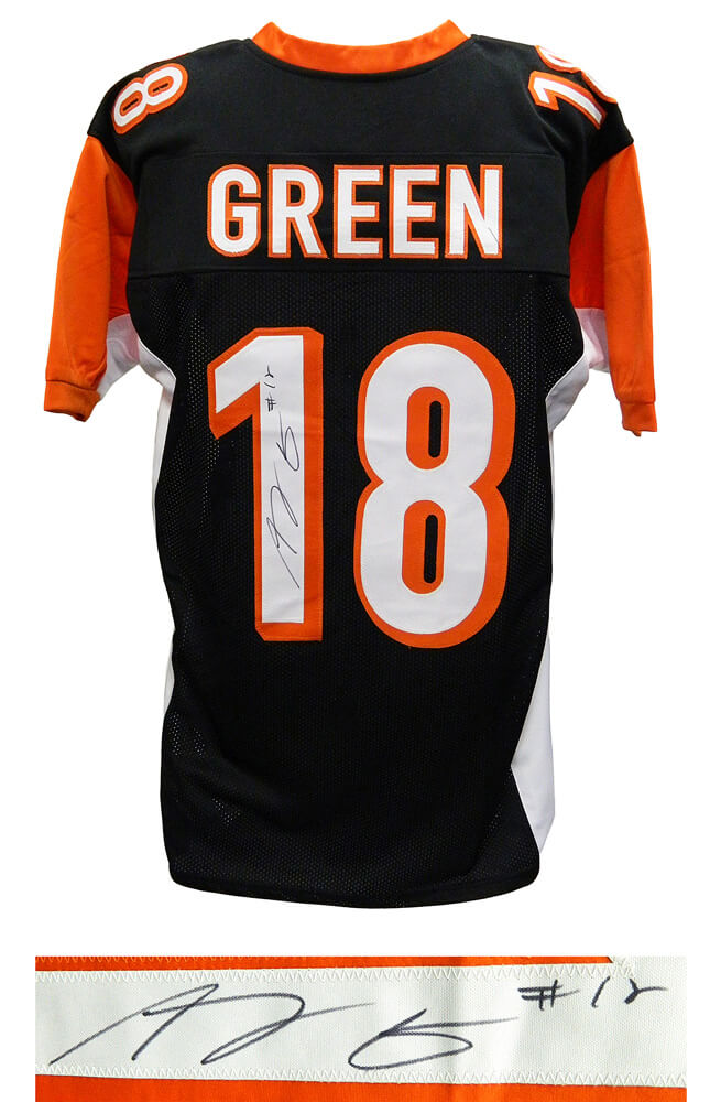 A.J. (AJ) Green Signed Black Custom Football Jersey - GREJRY305 - A.J. (AJ) Green Signed Black Custom Football Jersey product image