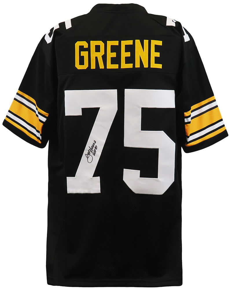 Joe Greene Signed Black Custom Football Jersey w/HOF'87 - GREJRY310 - Joe Greene Signed Black Custom Football Jersey w/HOF'87 product image