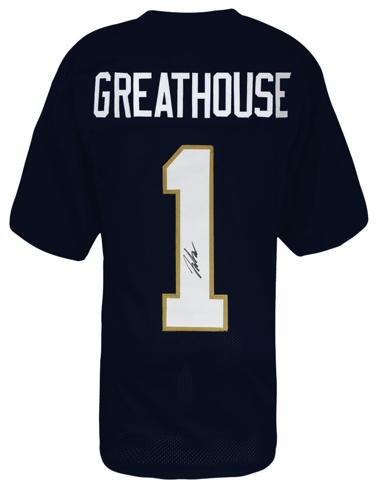 Jaden Greathouse Signed Navy Custom College Football Jersey - GREJRY320 - Jaden Greathouse Signed Navy Custom College Football Jersey product image