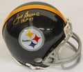 Joe Greene Signed Steelers Throwback Riddell Mini Helmet w/HOF'87 - GREMIN302 - Joe Greene Signed Steelers Throwback Riddell Mini Helmet w/HOF'87 product image