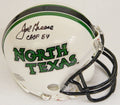 Joe Greene Signed North Texas Mean Green Riddell Mini Helmet w/CHOF'84 - GREMIN304 - Joe Greene Signed North Texas Mean Green Riddell Mini Helmet w/CHOF'84 product image
