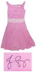 Jennifer Grey Signed Dirty Dancing Baby Pink Costume Dress - GREOTH500 - Jennifer Grey Signed Dirty Dancing Baby Pink Costume Dress product image