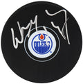 Wayne Gretzky Signed Edmonton Oilers Logo Hockey Puck (Beckett #A11622) - GREPUC405 - Wayne Gretzky Signed Edmonton Oilers Logo Hockey Puck (Beckett #A11622) product image