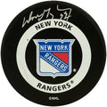 Wayne Gretzky Signed NY Rangers Large Team Logo Hockey Puck - (WG Authentics) - GREPUC408 - Wayne Gretzky Signed NY Rangers Large Team Logo Hockey Puck - (WG Authentics) product image
