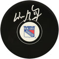 Wayne Gretzky Signed NY Rangers Team Logo Hockey Puck - (JSA) - GREPUC410 - Wayne Gretzky Signed NY Rangers Team Logo Hockey Puck - (JSA) product image