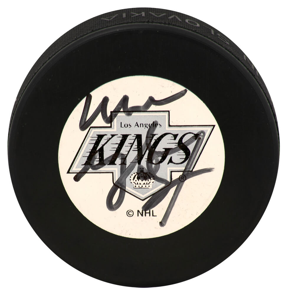 Wayne Gretzky Signed Los Angeles Kings Logo Hockey Puck - (JSA Holo & Full Letter) - GREPUC415 - Wayne Gretzky Signed Los Angeles Kings Logo Hockey Puck - (JSA Holo & Full Letter) product image
