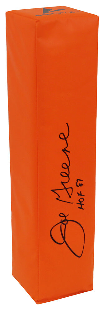 Joe Greene Signed BSN Orange Football Endzone Pylon w/HOF'87 - GREPYL300 - Joe Greene Signed BSN Orange Football Endzone Pylon w/HOF'87 product image