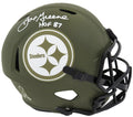 Joe Greene Signed Pittsburgh Steelers Salute To Service Riddell Full Size Speed Replica Helmet w/HOF'87 - GREREP313 - Joe Greene Signed Pittsburgh Steelers Salute To Service Riddell Full Size Speed Replica Helmet w/HOF'87 product image