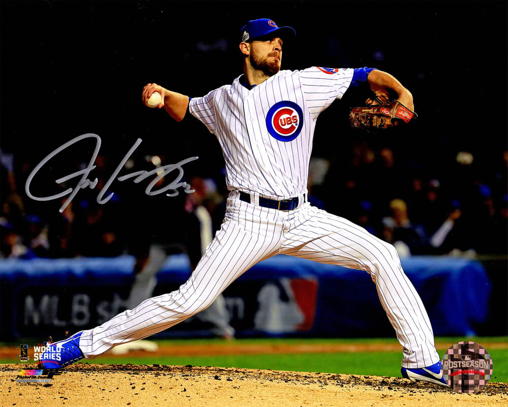 Justin Grimm Signed Chicago Cubs 2016 World Series Pitching Action 8x10 Photo - GRI08P100 - Justin Grimm Signed Chicago Cubs 2016 World Series Pitching Action 8x10 Photo product image