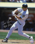 Ben Grieve Signed Oakland A's Swinging Action 8x10 Photo w/98 AL ROY - GRI08P120 - Ben Grieve Signed Oakland A's Swinging Action 8x10 Photo w/98 AL ROY product image