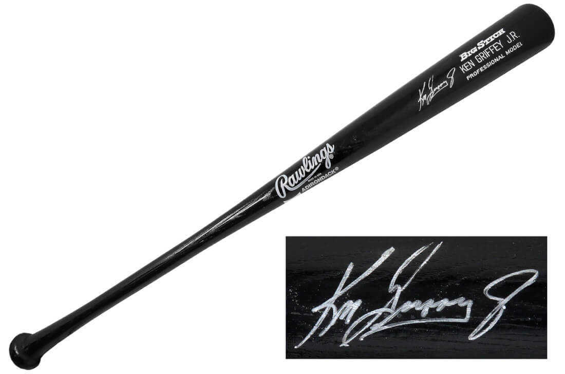 Ken Griffey Jr. Signed Rawlings Big Stick Black Baseball Bat (Beckett) - GRIBAT101 - Ken Griffey Jr. Signed Rawlings Big Stick Black Baseball Bat (Beckett) product image
