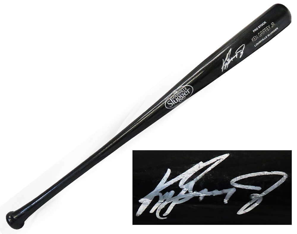 Ken Griffey Jr. Signed Louisville Slugger Game Model Black Name Engraved Baseball Bat (Beckett) - GRIBAT103 - Ken Griffey Jr. Signed Louisville Slugger Game Model Black Name Engraved Baseball Bat (Beckett) product image