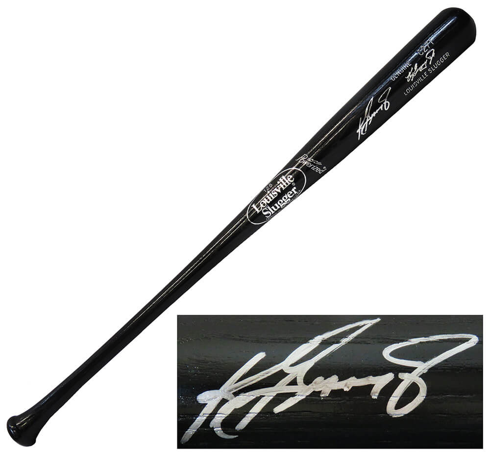 Ken Griffey Jr. Signed Louisville Slugger Game Model Black Engraved Baseball Bat (Beckett COA) - GRIBAT104 - Ken Griffey Jr. Signed Louisville Slugger Game Model Black Engraved Baseball Bat (Beckett COA) product image