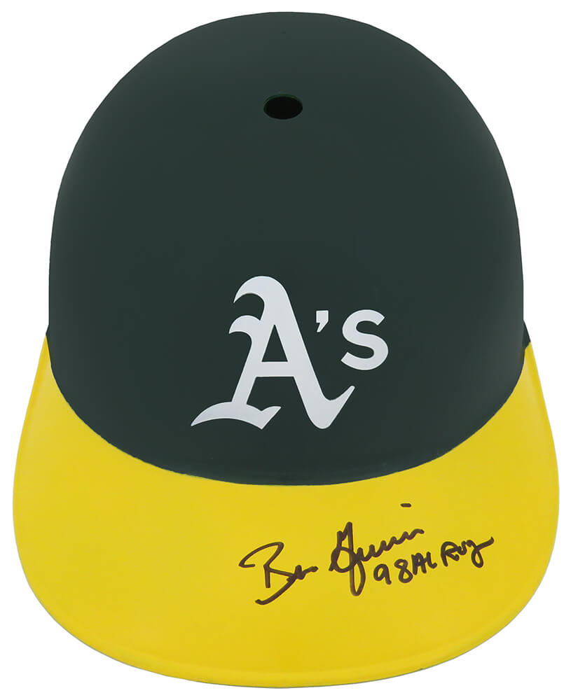 Ben Grieve Signed Oakland A's Souvenir Replica Baseball Batting Helmet w/98 AL ROY - GRIBTH100 - Ben Grieve Signed Oakland A's Souvenir Replica Baseball Batting Helmet w/98 AL ROY product image