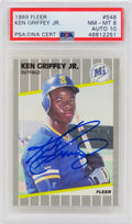 Ken Griffey Jr Signed Seattle Mariners 1989 Fleer Baseball Rookie Card #548 (PSA NM-MT 8 - Auto Grade 10) - GRICAR102 - Ken Griffey Jr Signed Seattle Mariners 1989 Fleer Baseball Rookie Card #548 (PSA NM-MT 8 - Auto Grade 10) product image
