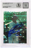 Ken Griffey Jr Signed Seattle Mariners 1989 Rookies Superstars Rookie Baseball Card #2 - (Beckett - Auto Grade 10) - GRICAR106 - Ken Griffey Jr Signed Seattle Mariners 1989 Rookies Superstars Rookie Baseball Card #2 - (Beckett - Auto Grade 10) product image