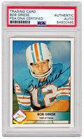 Bob Griese Signed Miami Dolphins 1992 Pacific Football Trading Card - (PSA/DNA Encapsulated) - GRICAR304 - Bob Griese Signed Miami Dolphins 1992 Pacific Football Trading Card - (PSA/DNA Encapsulated) product image