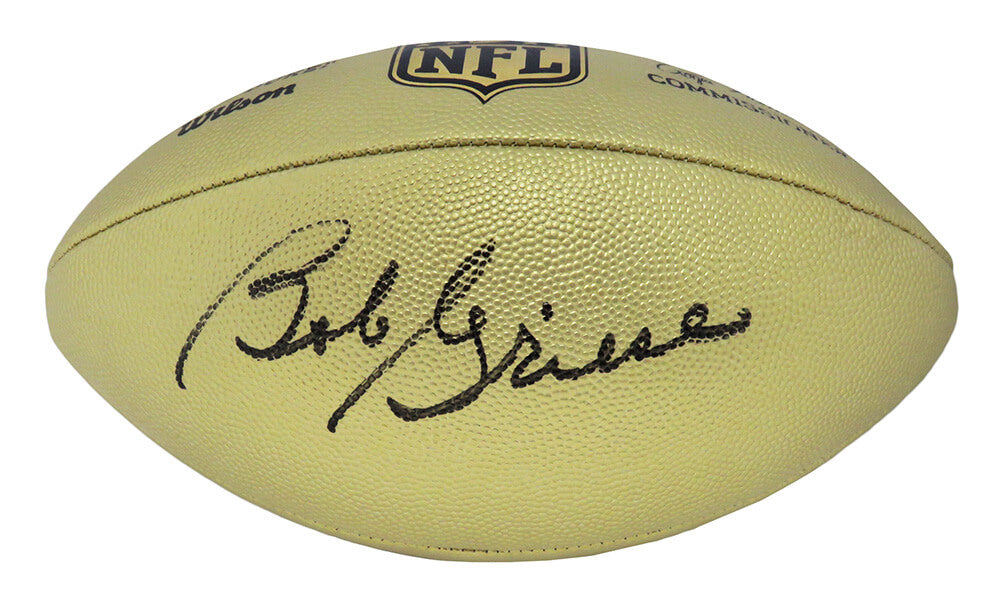 Bob Griese Signed Wilson Duke Gold Metallic Full Size NFL Football - GRIFTB313 - Bob Griese Signed Wilson Duke Gold Metallic Full Size NFL Football product image