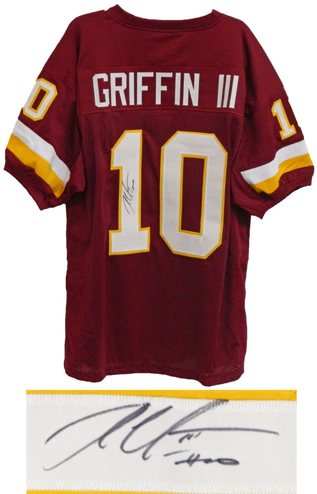 Robert Griffin III Signed Red Custom Jersey - GRIJRY301 - Robert Griffin III Signed Red Custom Jersey product image