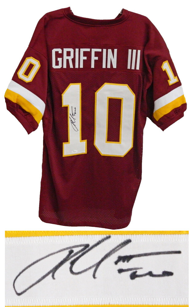 Robert Griffin III Signed Red Custom Jersey - JSA - GRIJRY302 - Robert Griffin III Signed Red Custom Jersey - JSA product image