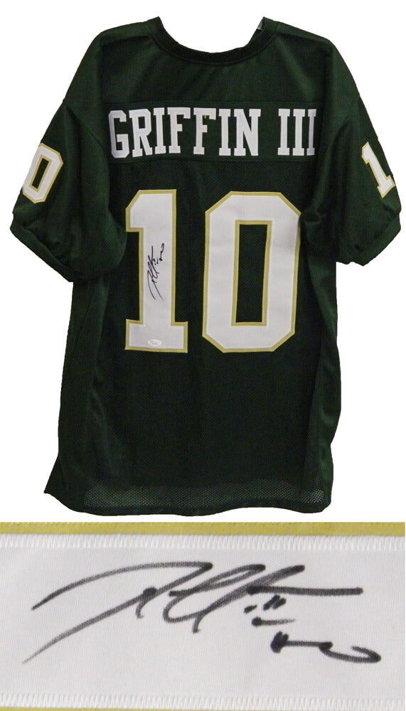 Robert Griffin III Signed Green Custom Jersey - JSA - GRIJRY303 - Robert Griffin III Signed Green Custom Jersey - JSA product image