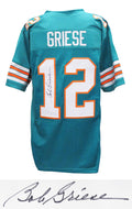 Bob Griese Signed Teal Throwback Custom Football Jersey - GRIJRY311 - Bob Griese Signed Teal Throwback Custom Football Jersey product image