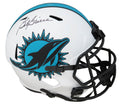 Bob Griese Signed Miami Dolphins Lunar Eclipse White Matte Riddell Full Size Speed Replica Helmet - GRIREP315 - Bob Griese Signed Miami Dolphins Lunar Eclipse White Matte Riddell Full Size Speed Replica Helmet product image