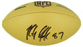 Rob Gronkowski Signed Wilson Duke Gold Metallic NFL Full Size Replica Football - GROFTB301 - Rob Gronkowski Signed Wilson Duke Gold Metallic NFL Full Size Replica Football product image