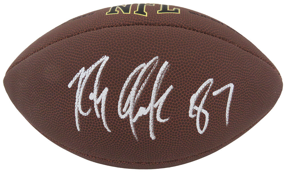 Rob Gronkowski Signed Wilson Super Grip Full Size NFL Football - GROFTB302 - Rob Gronkowski Signed Wilson Super Grip Full Size NFL Football product image