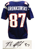 Rob Gronkowski Signed Navy Custom Football Jersey (Beckett) - GROJRY300 - Rob Gronkowski Signed Navy Custom Football Jersey (Beckett) product image