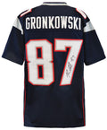 Rob Gronkowski Signed Navy Custom Football Jersey - GROJRY302 - Rob Gronkowski Signed Navy Custom Football Jersey product image