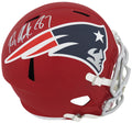 Rob Gronkowski Signed New England Patriots FLASH Riddell Full Size Speed Replica Helmet - (Radtke / Gronkowski Holo) - GROREP300 - Rob Gronkowski Signed New England Patriots FLASH Riddell Full Size Speed Replica Helmet - (Radtke / Gronkowski Holo) product image