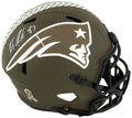 Rob Gronkowski Signed New England Patriots Salute to Service Riddell Full Size Speed Replica Helmet - GROREP302 - Rob Gronkowski Signed New England Patriots Salute to Service Riddell Full Size Speed Replica Helmet product image
