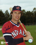 Johnny Grubb Signed Cleveland Indians Pose With Bat 8x10 Photo - GRU08P100TW - Johnny Grubb Signed Cleveland Indians Pose With Bat 8x10 Photo product image
