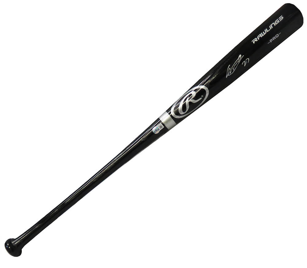 Vladimir Guerrero Jr Signed Rawlings Pro Black Baseball Bat (Beckett) - GUEBAT100 - Vladimir Guerrero Jr Signed Rawlings Pro Black Baseball Bat (Beckett) product image