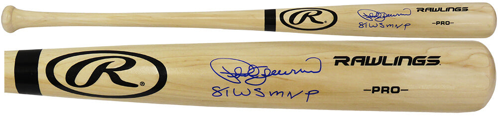 Pedro Guerrero Signed Rawlings Pro Blonde Baseball Bat w/81 WS MVP - GUEBAT111 - Pedro Guerrero Signed Rawlings Pro Blonde Baseball Bat w/81 WS MVP product image