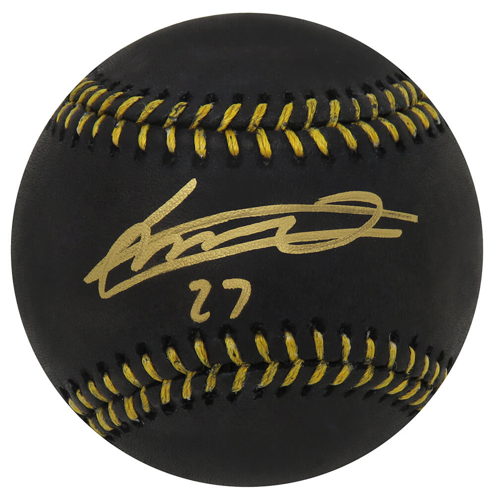 Vladimir Guerrero Jr Signed Rawlings Black MLB Baseball - GUEBSB113 - Vladimir Guerrero Jr Signed Rawlings Black MLB Baseball product image
