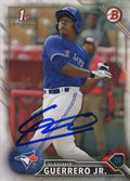 Vladimir Guerrero Jr Signed Toronto Blue Jays 2016 Topps Bowman Rookie Baseball Trading Card #BP55 - GUECAR103 - Vladimir Guerrero Jr Signed Toronto Blue Jays 2016 Topps Bowman Rookie Baseball Trading Card #BP55 product image